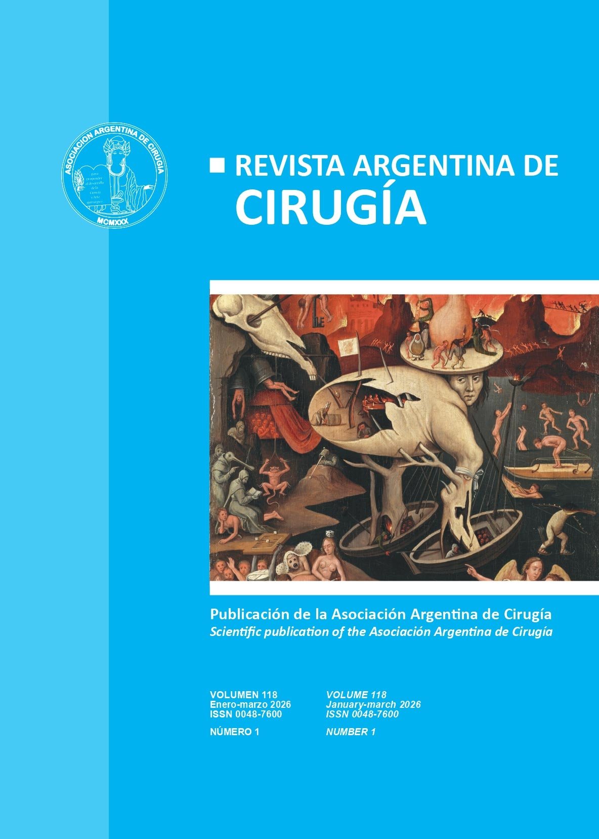 Portada revista Argentina de cirugía